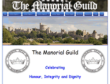 Tablet Screenshot of manorialguild.com